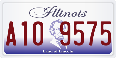 IL license plate A109575