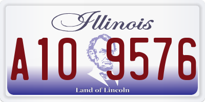 IL license plate A109576