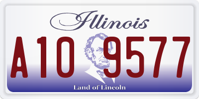 IL license plate A109577