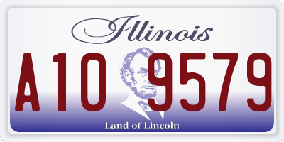 IL license plate A109579