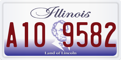 IL license plate A109582