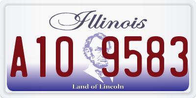 IL license plate A109583