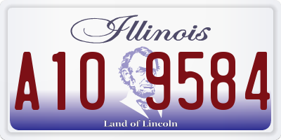 IL license plate A109584