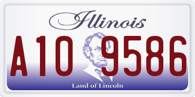 IL license plate A109586