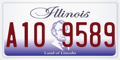IL license plate A109589