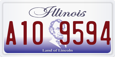 IL license plate A109594