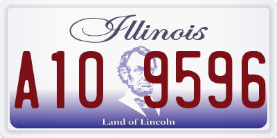 IL license plate A109596