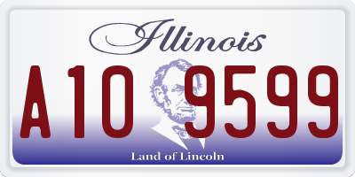 IL license plate A109599