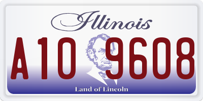 IL license plate A109608
