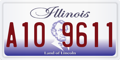 IL license plate A109611