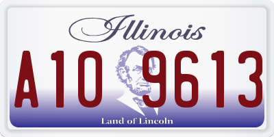 IL license plate A109613