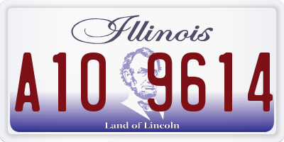 IL license plate A109614