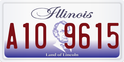 IL license plate A109615
