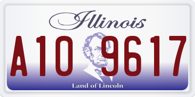 IL license plate A109617
