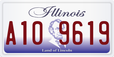 IL license plate A109619