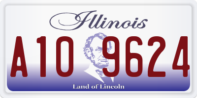 IL license plate A109624