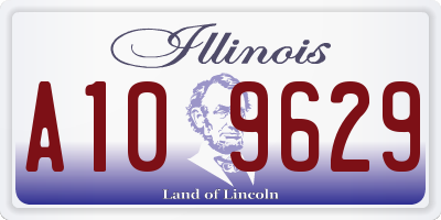 IL license plate A109629