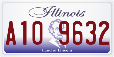 IL license plate A109632