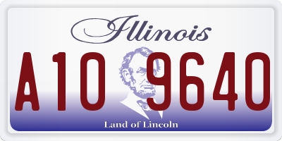IL license plate A109640