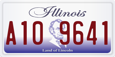IL license plate A109641