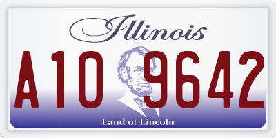 IL license plate A109642