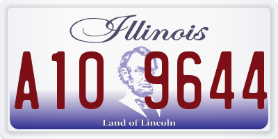 IL license plate A109644