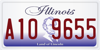 IL license plate A109655