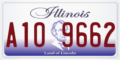 IL license plate A109662