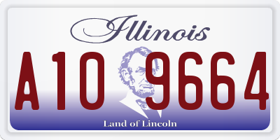 IL license plate A109664