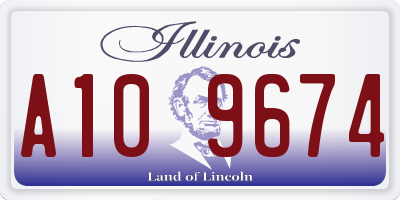 IL license plate A109674
