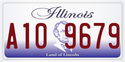 IL license plate A109679