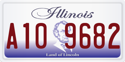 IL license plate A109682