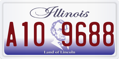 IL license plate A109688