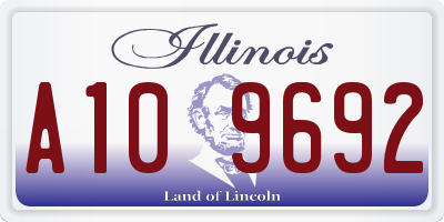 IL license plate A109692