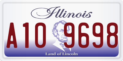 IL license plate A109698