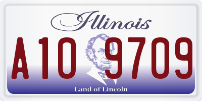 IL license plate A109709