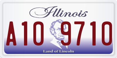 IL license plate A109710