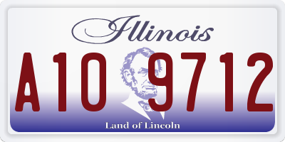 IL license plate A109712