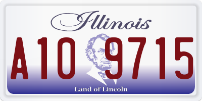 IL license plate A109715
