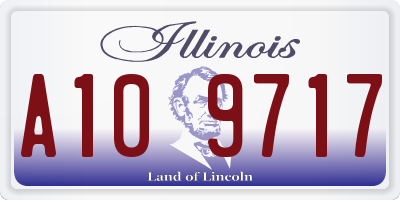 IL license plate A109717