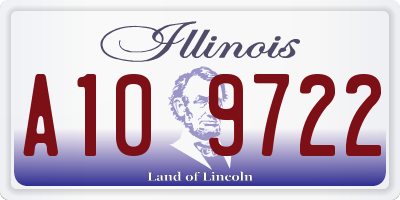 IL license plate A109722