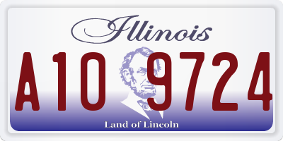 IL license plate A109724