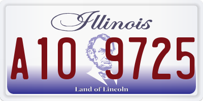 IL license plate A109725
