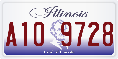 IL license plate A109728