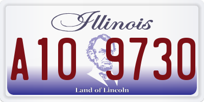 IL license plate A109730