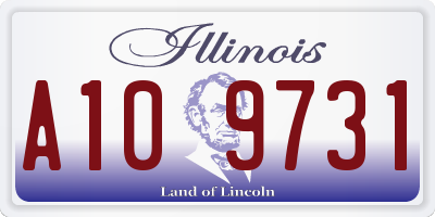 IL license plate A109731