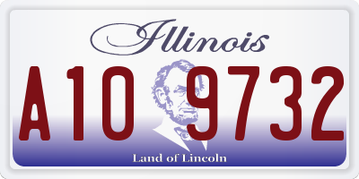 IL license plate A109732