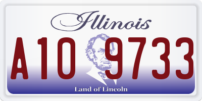 IL license plate A109733