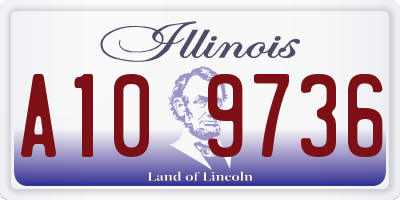 IL license plate A109736