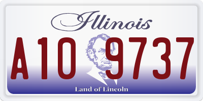 IL license plate A109737